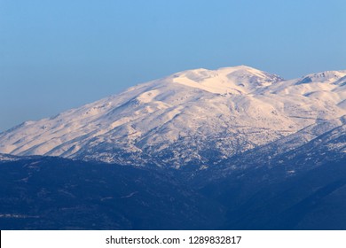 Snow Lies On Mount Hermon