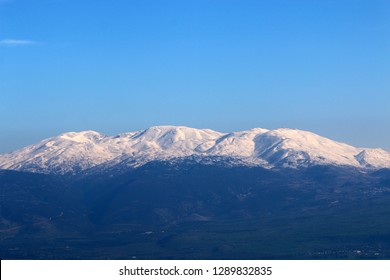 Snow Lies On Mount Hermon