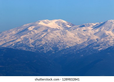 Snow Lies On Mount Hermon