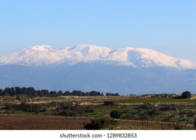 Snow Lies On Mount Hermon