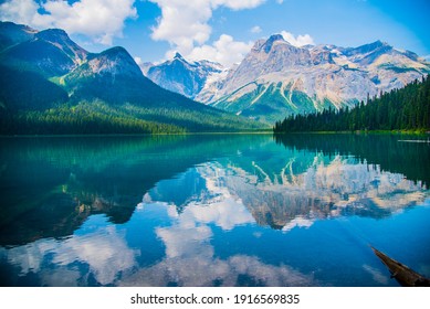 Snow Mountain In Banff Summer