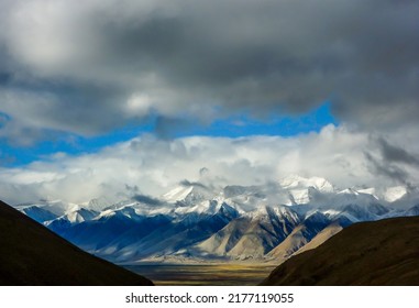 Snow Mountain Of The Himalayas In Western Tibet
