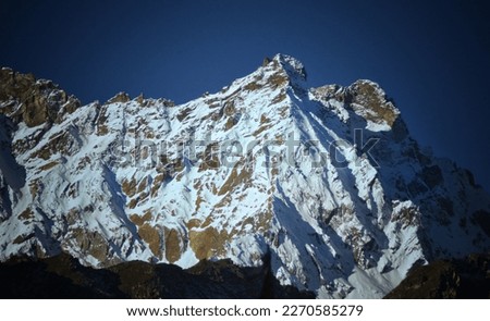 Similar – Image, Stock Photo Winter dress of my house mountain