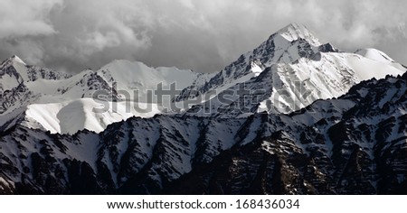 Similar – Blick auf die Ötztaler Berge vom Rettenbachgletscher