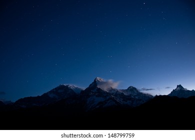 Snow Mountain Under The Stars