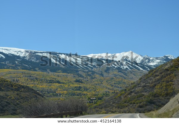 Snow mountains\
Continental divide Colorado\

