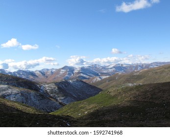 Snow In The Mountains Of Lesotho 