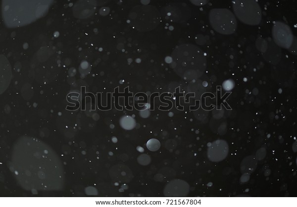 Snow On Black Background Texture Overlay Stock Photo Edit Now