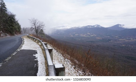 Snow On The Blue Ridge Parkway, Virginia