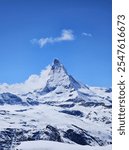 A snow peak, Matterhorn, Switzerland