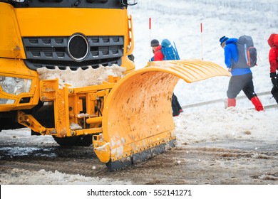 Snow Plough In Action