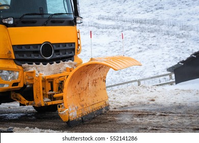 Snow Plough In Action