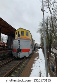 Snow Plow Train In Vilnius, Lithuania.