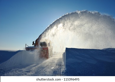 Snow Plow Working