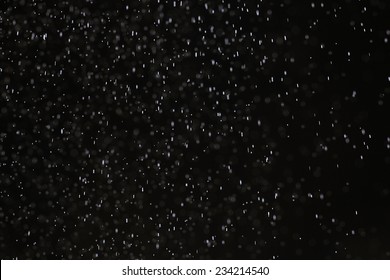 Snow Rain On A Black Background Texture Overlay