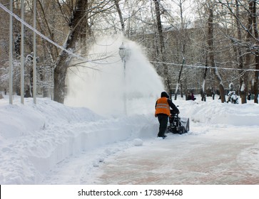 Snow Removal With A Snow Blower