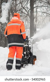 Snow Removal With A Snow Blower