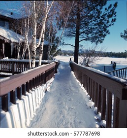 Snow Scene In Big Bear Lake