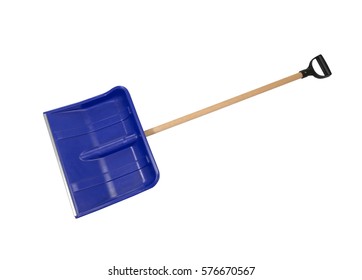 Snow Shovel Isolated On The White Background