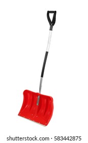 Snow Shovel On White Background