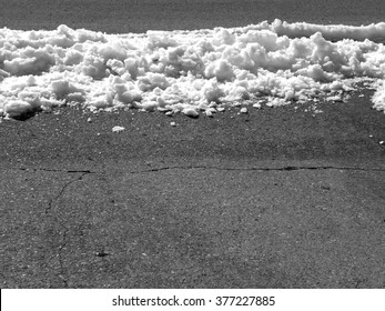 Snow Shoveled In Driveway