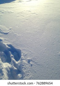 Snow in the sunlight. 
