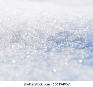 Snow Texture In The Photo