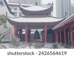 Snow view of Guiyuan Zen Temple in Wuhan