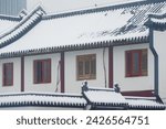 Snow view of Guiyuan Zen Temple in Wuhan