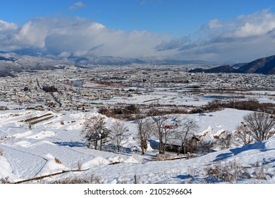 Snow view from the mountain