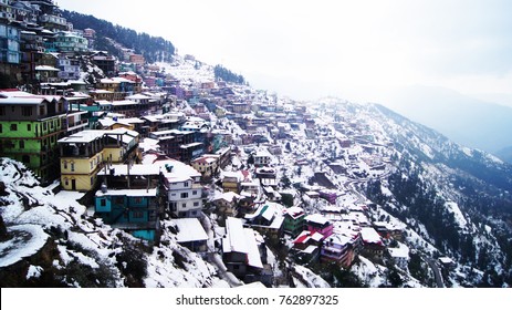 Snow View Of Shimla In 2017, India