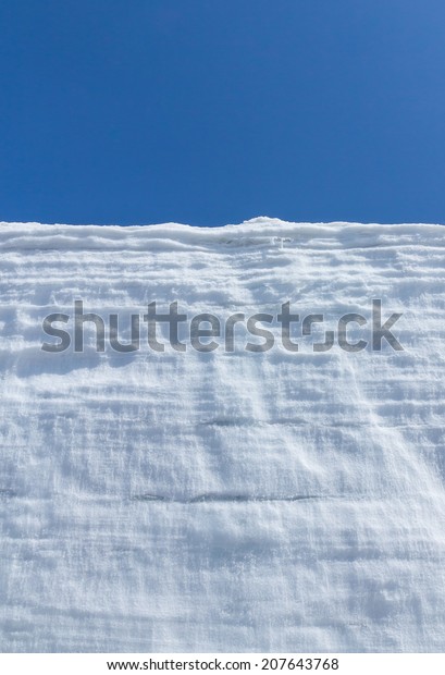 Snow Wall Blue Sky Tateyama Kurobe Stock Photo Edit Now