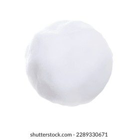 Snowball or hailstone isollated on a white background