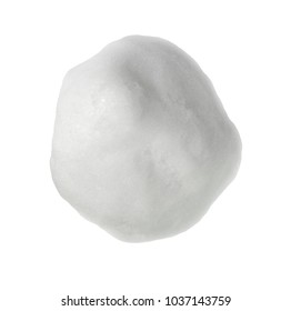 Snowball Isolated On White Background.