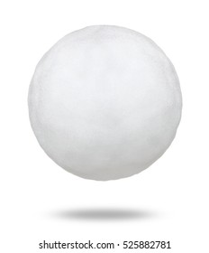 Snowball Isolated On White Background