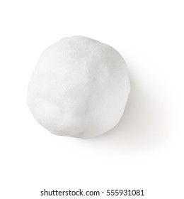 Snowball Isolated On White Background