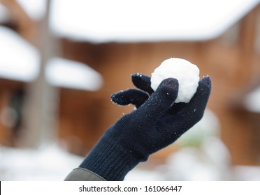 Snowball in palm - Powered by Shutterstock