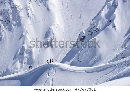 Similar – Foto Bild Skitour | Aufstieg | Arlberg | Österreich