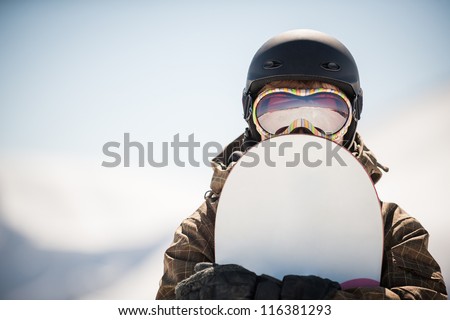 snowboard and Ã?Â?Ã?Â  snowboarder. extreme winter sport