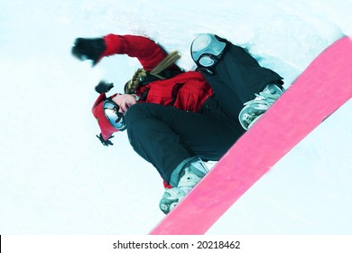 The snowboarder