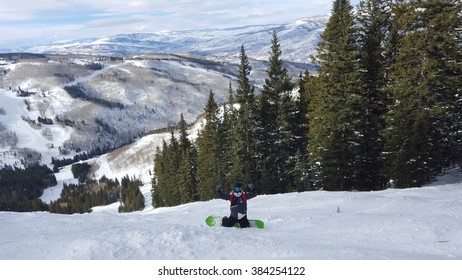 Snowboarder In Beaver Creek