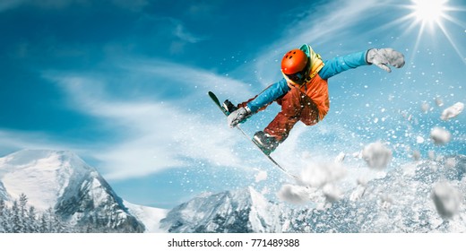 Snowboarding Snowboard Snowboarder  - Shutterstock ID 771489388