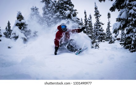 Snowboarding At Sunshine, Banff, Canada