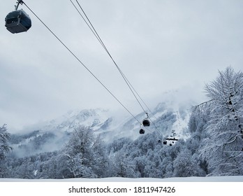 Snow-capped Mountain In Rosa Khutor