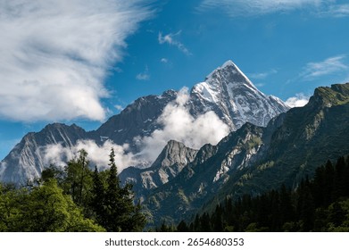 Snow-capped mountains and forests in the eastern part of the Tibetan Plateau - Powered by Shutterstock - Get 15% off with code: PIKWIZARD15