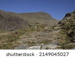 Snowdon watkins path in spring