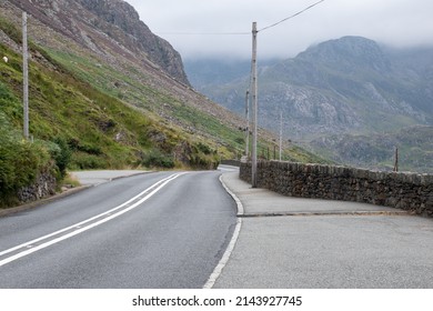 Snowdonia Mountains From A4086 Road 'Llanberis Pass'