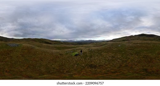 Snowdonia National Park. Wales. UK. September. 23. 2022. Autumn Equinox 360 Panorama Photo