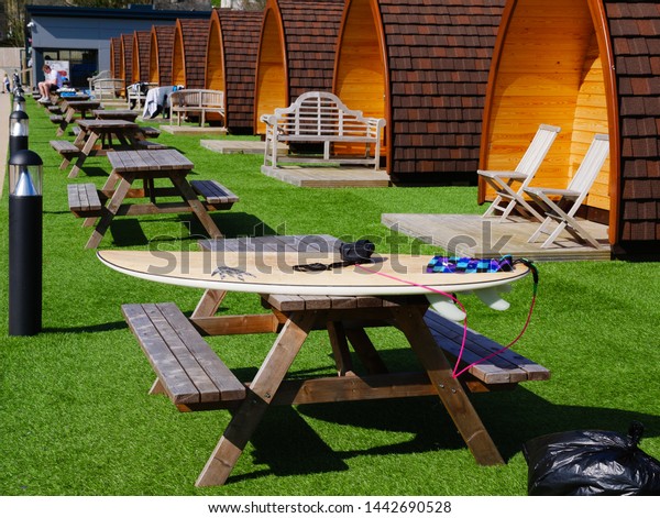 Snowdonia North Wales 2019 Summer Glamping Royalty Free Stock Image