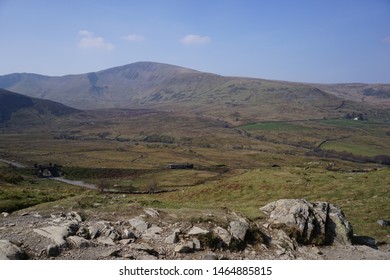 Snowdonia Train On Welsh Landscape